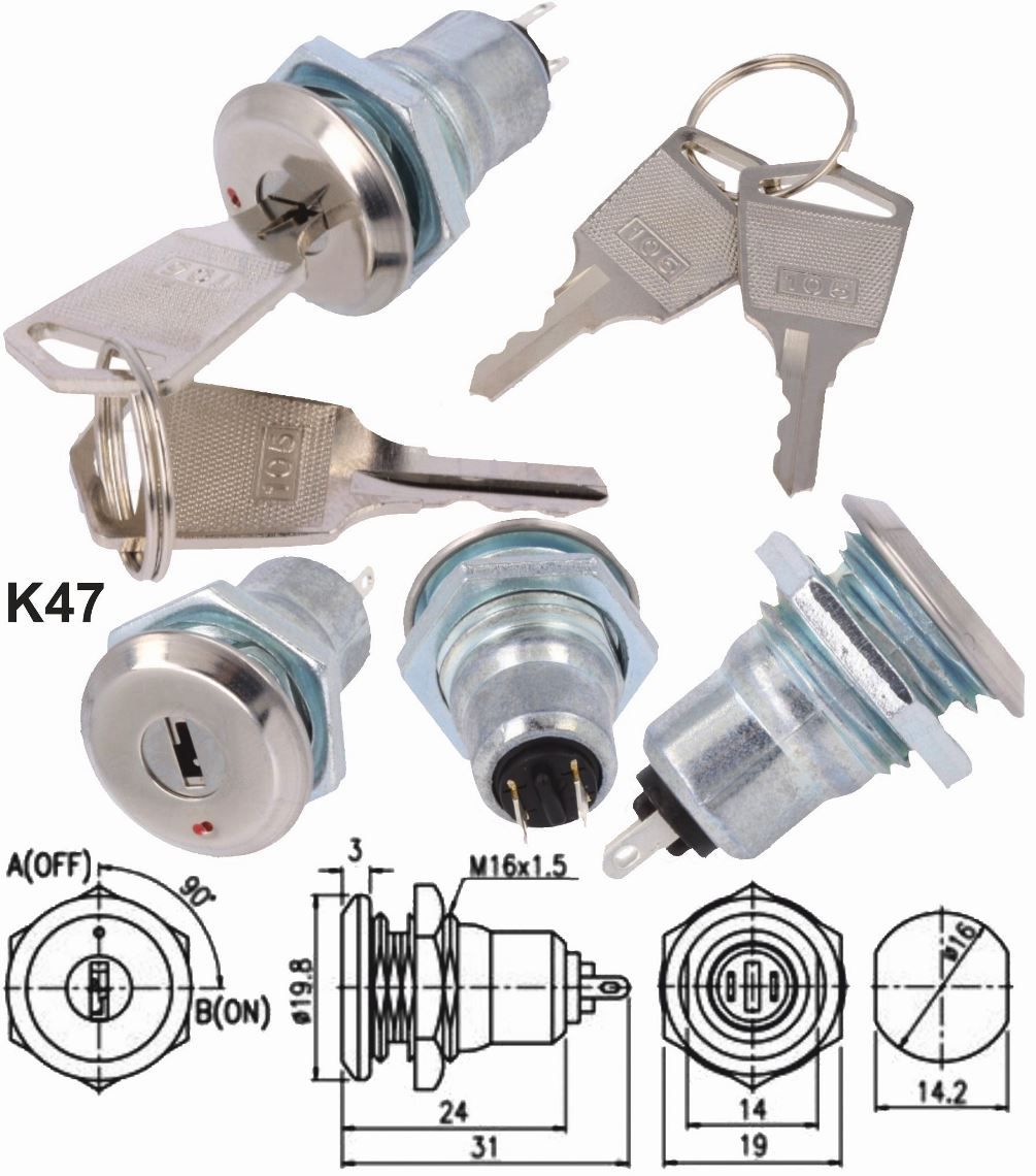 Interruptores con llave K47